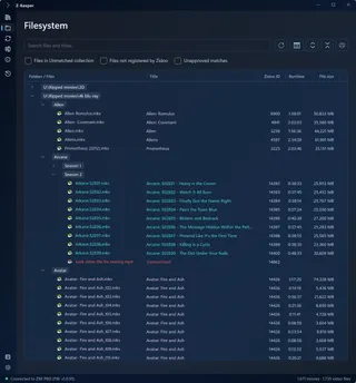 Filesystem view — Z-Keeper
