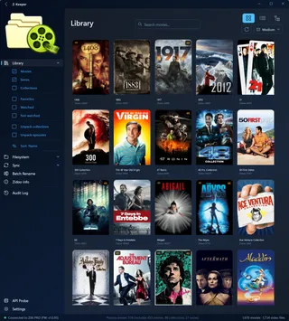 Poster-wall browsing — Z-Keeper
