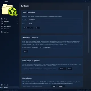 Settings — Z-Keeper